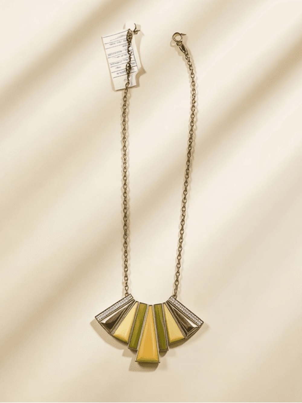 Gold and Yellow Statement Necklace